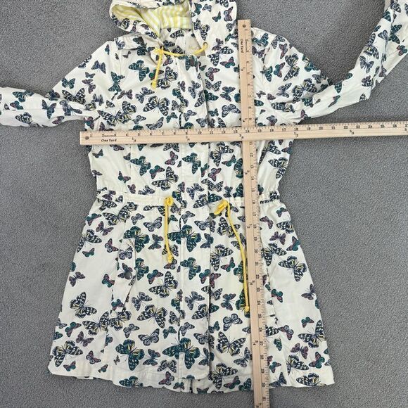 ModCloth In With Whimsical Butterfly Print Anorak Utility Jacket Cream Small - Picture 12 of 13